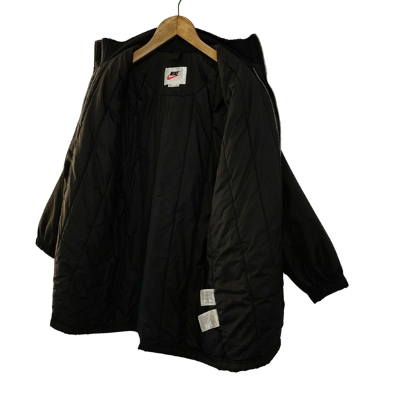 Vintage x 90s Nike Swoosh Embroidery BIG BACK LOGO Long Coat - Picture 6 of 10